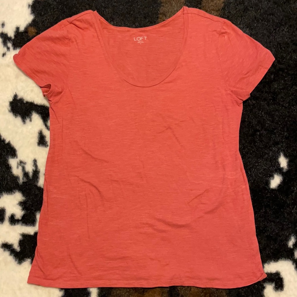 Loft outlet orange tee small